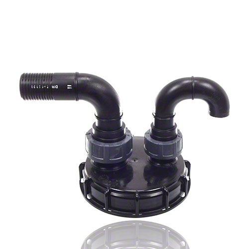 IBC-Schraubkappe DN 200 mit Be- / Entl&uuml;ftungs- und Bef&uuml;llanschluss