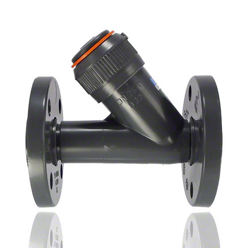 PVC-U Schmutzf&auml;nger, Losflansch, FPM