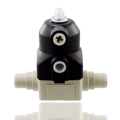 PP 2/2-Wege-Membranventil, pneumatische Ausf&uuml;hrung, Schwei&szlig;stutzen, Typ NC 186