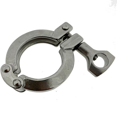 Zweigelenkklammer DIN 31676 f&uuml;r TRI Clamp Verbindungen, Werkstoff: Edelstahl 1.4308