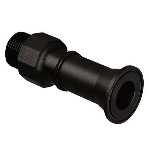 PE-el Gewindenippel mit TRI Clampstutzen, elektrisch leitf&auml;hig, EPDM Dichtung