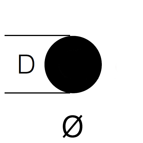 PVC-U Vollstab, L&auml;nge 2000 mm